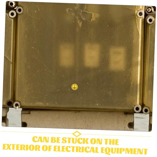 VALICLUD Erdungsaufkleber Selbstklebend Elektrische Warnmarkierung Schutzschild für Maschinen und Schalttafeln Hohe Sichtbarkeit für Arbeitssicherheit und Schutz der Schutzleiterverbindung VALICLUD Erdungsaufkleber Selbstklebend Elektrische Warnmarkierung Schutzschild für Maschinen und Schalttafeln Hohe Sichtbarkeit für Arbeitssicherheit und Schutz der Schutzleiterverbindung von VALICLUD