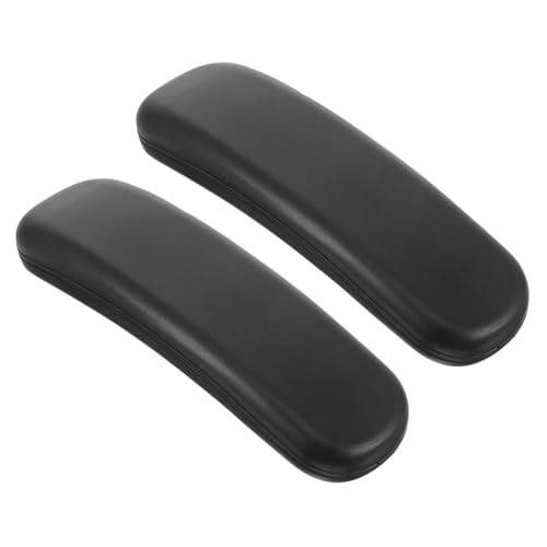 VALICLUD Ergonomische Pu Kunststoff Armlehnenpolster Bürostuhl Armauflagen mit Brotform Design Druckmindernd Pflegeleicht Verstellbar für Büro und Home Office von VALICLUD