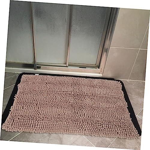 VALICLUD Extra Dicker Chenille Badteppich Rutschfester Flauschiger Badezimmerteppich Saugfähige Weiche Badematte für Küche und Bad in Waschbarer Wc Vorleger von VALICLUD