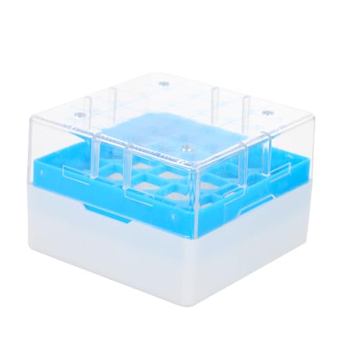 VALICLUD Fächer PC Gefrierrohr Aufbewahrungsbox mit Transparentem Deckel Alphanumerisches Raster für Laborproben Ultra kältebeständig Geeignet für Kryoröhrchen Gefrierschränke und VALICLUD Fächer PC Gefrierrohr Aufbewahrungsbox mit Transparentem Deckel Alphanumerisches Raster für Laborproben Ultra kältebeständig Geeignet für Kryoröhrchen Gefrierschränke und von VALICLUD