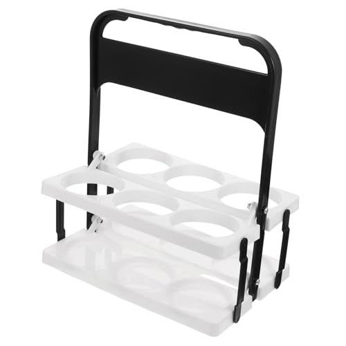 VALICLUD Faltbarer Bierflaschen Träger mit Griff Robuster Kunststoff Getränkekorb Praktischer Flaschenhalter für Bar und Party Tragbarer Flaschenkorb für Bierflaschen Platzsparend und von VALICLUD