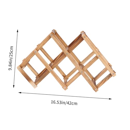 VALICLUD Faltbares Weinregal aus Hochwertigem Holz für Flaschen Platzsparendes Weinlagerungssystem Stabiler Weinständer für Küche Wohnzimmer Büro Dekorativer Holz Weinschrank VALICLUD Faltbares Weinregal aus Hochwertigem Holz für Flaschen Platzsparendes Weinlagerungssystem Stabiler Weinständer für Küche Wohnzimmer Büro Dekorativer Holz Weinschrank von VALICLUD