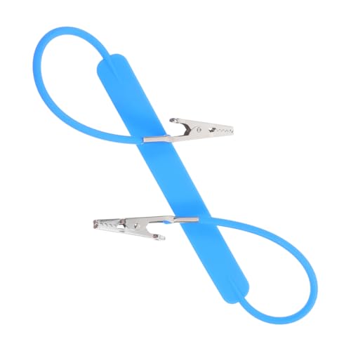 VALICLUD Flacher Schalclip mit Doppeltem Metallkopf Lätzchenhalter für Kliniken Flexible Soft Klemmen für Schals und Servietten für Professionelle Anwendungen von VALICLUD