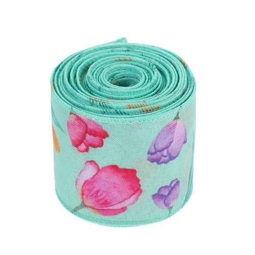 VALICLUD Floral Print Polyesterband Für Frühling Breit Yards Lang Für Muttertag Geschenkverpackung Und DIY-Dekorationen Weich Und Verblassungsresistent VALICLUD Floral Print Polyesterband Für Frühling Breit Yards Lang Für Muttertag Geschenkverpackung Und DIY-Dekorationen Weich Und Verblassungsresistent von VALICLUD