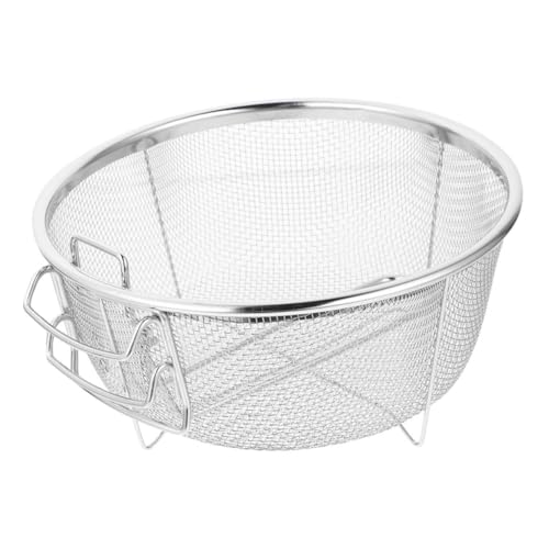 VALICLUD Frittierkorb Rund mit Klappbarem Griff Hitzebeständiger Deep Fryer Korb für Pommes Hähnchen und Snacks Stabiles Sieb mit Dichtem Abfluss Handling Beim Frittieren VALICLUD Frittierkorb Rund mit Klappbarem Griff Hitzebeständiger Deep Fryer Korb für Pommes Hähnchen und Snacks Stabiles Sieb mit Dichtem Abfluss Handling Beim Frittieren von VALICLUD