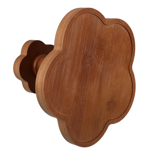 VALICLUD Fußgestell Holztablett Blumendesign Aromatherapie Kerzentablett Schmuckhalter Schale für Ringe Armbänder Schlüssel Wohnaccessoires Tischdekoration von VALICLUD