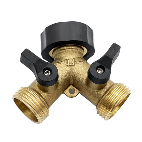 VALICLUD Gartenschlauch Splitter Y Adapter Robuster Verteiler für Gartenschlauch und Platzsparend für Gartenbewässerung und Autowäsche mit Unabhängigen von VALICLUD