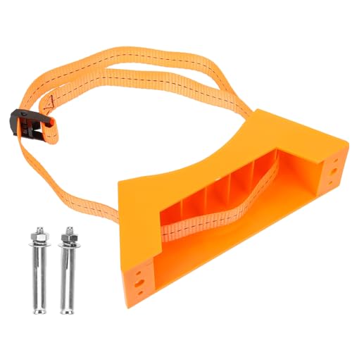 VALICLUD Gasflaschenhalter Propan Zylinder Halterung mit Sicherheitsgurt Wandmontage für Propangasflaschen und Stickstofftank Robust Platzsparend und Installieren Gelb von VALICLUD