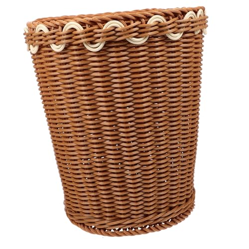 VALICLUD Geflochtener Papierkorb aus Imitations rattan Vielseitiger Aufbewahrungskorb für Schreibtisch und Haushalt Robuster Langlebiger Mülleimer für Kleinteile und Abfall VALICLUD Geflochtener Papierkorb aus Imitations rattan Vielseitiger Aufbewahrungskorb für Schreibtisch und Haushalt Robuster Langlebiger Mülleimer für Kleinteile und Abfall von VALICLUD