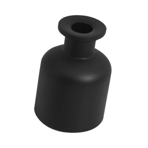 VALICLUD Glas Diffuser Flasche Schwarz Refillable Aromatherapie Behälter für Ätherische Öle Stilvolles Design Gleichmäßige Duftverteilung DIY Raumdeko von VALICLUD