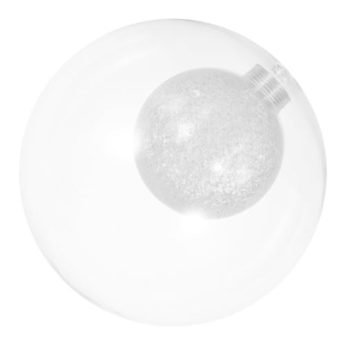 VALICLUD Glas Lampenschirm Ersatz Double-layer Bohnenform Lampenabdeckung Transparenter Glaskörper mit Hitzeschutz und Sanfte Beleuchtung für Wohnzimmer Kronleuchter Wandlampen von VALICLUD