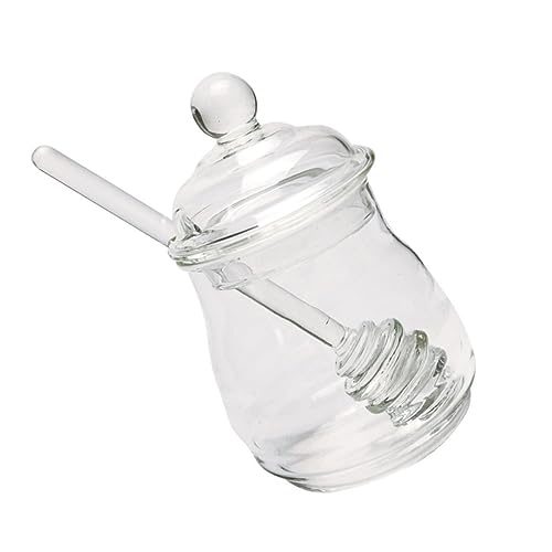 VALICLUD Glas honigtopf Transparent mit Honiglöffel und Staubschutzdeckel Hochwertiger Glasbehälter zur Honiglagerung für Haushalt Bäckerei und Lebensmittelgeschäfte Wiederverwendbar VALICLUD Glas honigtopf Transparent mit Honiglöffel und Staubschutzdeckel Hochwertiger Glasbehälter zur Honiglagerung für Haushalt Bäckerei und Lebensmittelgeschäfte Wiederverwendbar von VALICLUD