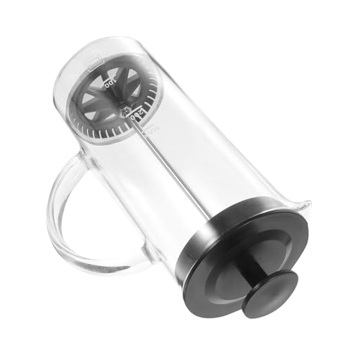 VALICLUD Glas kaffeekanne mit Milchaufschäumer Hitzebeständig Manuelle Presskanne Milchaufschäumer Kaffeebereiter Schwarz für Kaffee und Milch VALICLUD Glas kaffeekanne mit Milchaufschäumer Hitzebeständig Manuelle Presskanne Milchaufschäumer Kaffeebereiter Schwarz für Kaffee und Milch von VALICLUD