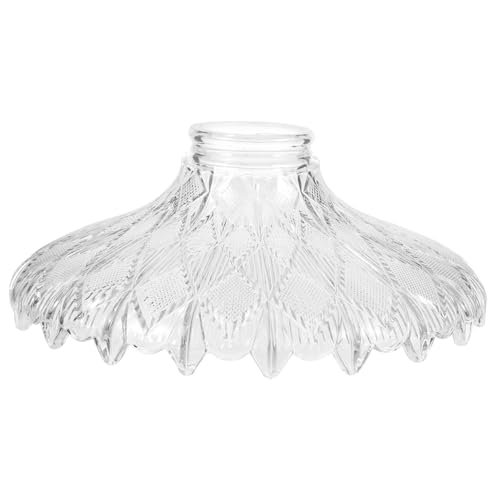 VALICLUD Glas lampenschirm Ersatz für Stehlampe und Deckenleuchte Hochwertiger Transparenter Lampenschirm aus Glas Leicht Installieren Geeignet für Wohnzimmer Schlafzimmer Büro und von VALICLUD