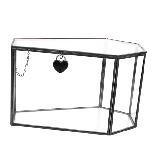 VALICLUD Glas-schmuckbox Sargform Transparent Robust Klare Glasvitrine Gothisch Halloween Dekoration Schmuckaufbewahrung Stilvoll Sicher Tischdeko von VALICLUD