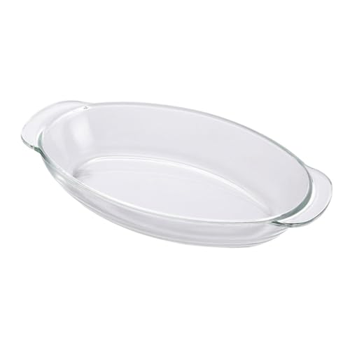 VALICLUD Glas servierplatte mit Doppelgriffen Mikrowellengeeignet Ofenfeste Japanische Große Küchenplatte Vielseitig für Frühstück Snacks Desserts Spülmaschinenfest Bruchfest von VALICLUD