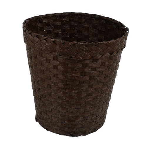 VALICLUD Grassgeflecht Aufbewahrungskorb ohne Deckel Multifunktionaler Ordnungsbehälter für Büro Kinderzimmer Küche und Wohnzimmer Stabiler Papierkorb und Stilvoller Mülleimer in Dunkel VALICLUD Grassgeflecht Aufbewahrungskorb ohne Deckel Multifunktionaler Ordnungsbehälter für Büro Kinderzimmer Küche und Wohnzimmer Stabiler Papierkorb und Stilvoller Mülleimer in Dunkel von VALICLUD