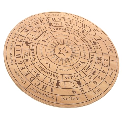 VALICLUD Graviertes Pendelbrett aus Holz Hexen Wahrsagebrett mit Augen Altar Zubehör und Wohnkultur Großes Hölzernes Divinationsbrett für Rituale und Dekoration VALICLUD Graviertes Pendelbrett aus Holz Hexen Wahrsagebrett mit Augen Altar Zubehör und Wohnkultur Großes Hölzernes Divinationsbrett für Rituale und Dekoration von VALICLUD