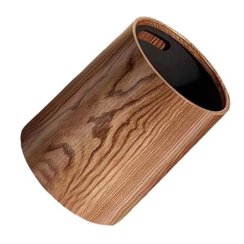 VALICLUD Großer Runder Mülleimer mit Realistischer Holzmaserung Stilvoller Abfalleimer für Wohnzimmer Küche Bad Großer Abfallbehälter Leicht zu Reinigen Vielseitiger Papierkorb für Zuhause VALICLUD Großer Runder Mülleimer mit Realistischer Holzmaserung Stilvoller Abfalleimer für Wohnzimmer Küche Bad Großer Abfallbehälter Leicht zu Reinigen Vielseitiger Papierkorb für Zuhause von VALICLUD