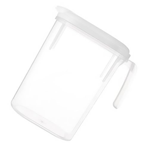 VALICLUD Großer Transparenter Saftkrug mit Deckel und Ergonomischem Griff Hitzebeständig und Bruchsicher für Saft Tee und Kalte Getränke im Alltag Partys VALICLUD Großer Transparenter Saftkrug mit Deckel und Ergonomischem Griff Hitzebeständig und Bruchsicher für Saft Tee und Kalte Getränke im Alltag Partys von VALICLUD