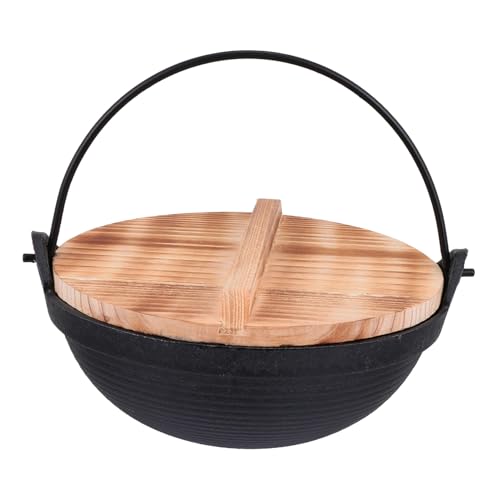 VALICLUD Gusseisen Camping Kochtopf mit Deckel Tragbarer Outdoor Topf für Picknick und Camping Langlebiges Kochgeschirr aus Robustem Material Sicher und Leicht zu Transportieren VALICLUD Gusseisen Camping Kochtopf mit Deckel Tragbarer Outdoor Topf für Picknick und Camping Langlebiges Kochgeschirr aus Robustem Material Sicher und Leicht zu Transportieren von VALICLUD