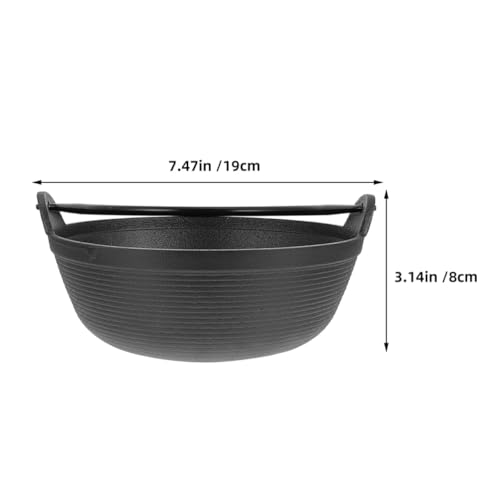 VALICLUD Gusseisen Dutch Oven mit Tragbarem Griff Antihaftbeschichteter Kochtopf für Outdoor Camping Vielseitiger Haushalts topf für Schmoren Braten Grillen Geeignet für Offenes Feuer und VALICLUD Gusseisen Dutch Oven mit Tragbarem Griff Antihaftbeschichteter Kochtopf für Outdoor Camping Vielseitiger Haushalts topf für Schmoren Braten Grillen Geeignet für Offenes Feuer und von VALICLUD