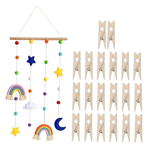 VALICLUD Wandbehang Foto Organizer aus Holz Hängeornament für Kinderzimmer Wandschmuck zur Aufbewahrung von Bildern Stilvolle Wanddekoration für Zuhause für Wohnräume und Cafés VALICLUD Wandbehang Foto Organizer aus Holz Hängeornament für Kinderzimmer Wandschmuck zur Aufbewahrung von Bildern Stilvolle Wanddekoration für Zuhause für Wohnräume und Cafés von VALICLUD