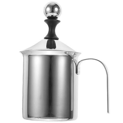 VALICLUD Hand Milchaufschäumer Doppel Mesh Aerator Cappuccino Latte für Heimgebrauch von VALICLUD