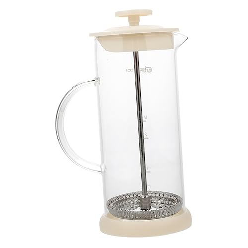 VALICLUD Handbetriebener Milchaufschäumer Milchaufschäumer Handpumpe Cappuccino Milchmixer für Kaffeezubereitung Zuhause von VALICLUD