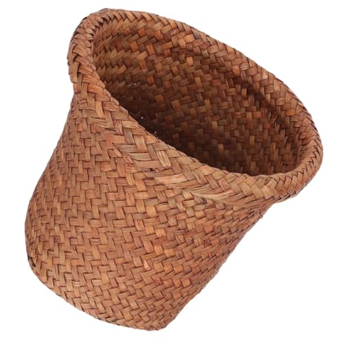 VALICLUD Handgefertigter Seegras Abfallkorb Robuster Haushaltsmülleimer Vielseitiger Aufbewahrungskorb Kompakter Papierkorb Für Bad Schlafzimmer Büro VALICLUD Handgefertigter Seegras Abfallkorb Robuster Haushaltsmülleimer Vielseitiger Aufbewahrungskorb Kompakter Papierkorb Für Bad Schlafzimmer Büro von VALICLUD