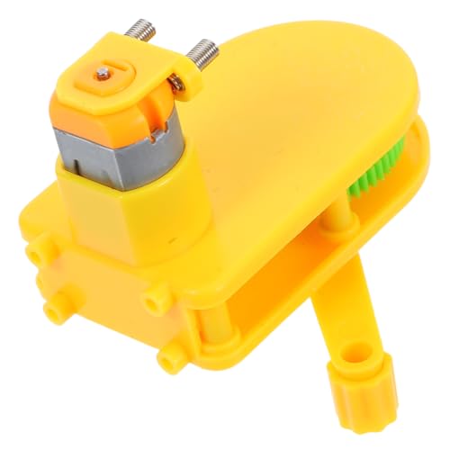 VALICLUD Handgenerator handgekurbelter Generator Handkurbelgenerator-Werkzeug DIY Generator Kit Physikalisches Experiment manuelle Generatoren Stammlernspielzeug Lehrmittel Plastik Gelb von VALICLUD