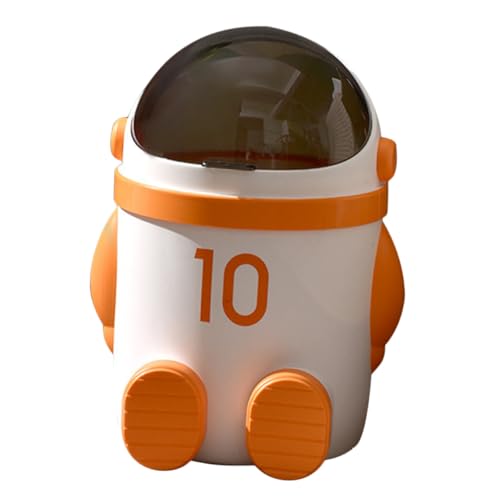 VALICLUD Haushalts Mülleimer mit Deckel Spaceman Design Rutschfest Stabiler Boden Kunststoff für Küche und Bad Praktischer Abfallbehälter Moderner Abfalleimer für Zuhause VALICLUD Haushalts Mülleimer mit Deckel Spaceman Design Rutschfest Stabiler Boden Kunststoff für Küche und Bad Praktischer Abfallbehälter Moderner Abfalleimer für Zuhause von VALICLUD