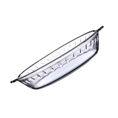 VALICLUD Hitzebeständige Glasbackform Mikrowellengeeignetes Grill und Serviertablett Aus Klarglas Für Haushaltspizza Auflauf Obst Und Reisgerichte von VALICLUD