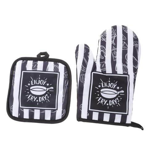 VALICLUD Hitzebeständige Ofenhandschuhe und Topflappen Hitzeschützende Küchenhandschuhe mit Aufhängeloch rutschfest Flexibel zum Kochen Backen Servieren für Sichere Handhabung Heißer Töpfe VALICLUD Hitzebeständige Ofenhandschuhe und Topflappen Hitzeschützende Küchenhandschuhe mit Aufhängeloch rutschfest Flexibel zum Kochen Backen Servieren für Sichere Handhabung Heißer Töpfe von VALICLUD