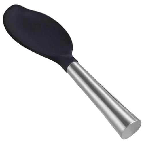 VALICLUD Hitzebeständiger Reislöffel aus Edelstahl und Lebensmittelechtem Silikon Antihaftbeschichtet Stehender Küchenhelfer für Rühren Servieren und Zubereiten Praktischer Kompakter VALICLUD Hitzebeständiger Reislöffel aus Edelstahl und Lebensmittelechtem Silikon Antihaftbeschichtet Stehender Küchenhelfer für Rühren Servieren und Zubereiten Praktischer Kompakter von VALICLUD