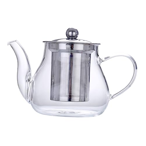 VALICLUD Hitzebeständiger Transparenter Glas Teekessel mit Edelstahlfilter Geeignet für Kung Fu Tee Kräutertee Früchtetee Vielseitiges Teeset für Haushalt und Teezeremonie VALICLUD Hitzebeständiger Transparenter Glas Teekessel mit Edelstahlfilter Geeignet für Kung Fu Tee Kräutertee Früchtetee Vielseitiges Teeset für Haushalt und Teezeremonie von VALICLUD