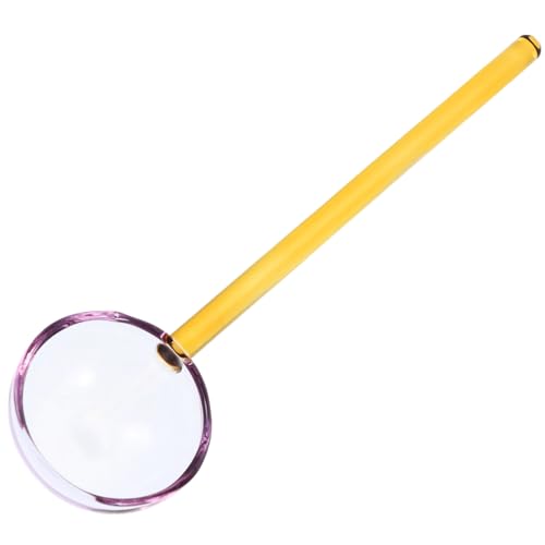 VALICLUD Hochtemperaturbeständiger Transparenter Milch und Dessertlöffel aus Robustem Langer Griff für Eiscreme Suppe und Frühstück Kreativer Farbiger Löffel für Restaurant und Alltag von VALICLUD