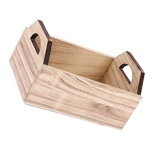 VALICLUD Holz Aufbewahrungsbox im Retro Stil Multifunktionale Sortierbox für Küche Büro Robuste und Langlebige Desktop Organizer für Zuhause und Cafés Praktische von VALICLUD