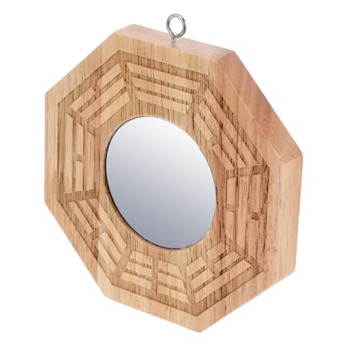 VALICLUD Holz Bagua Spiegel Gewölbt Feng Shui Wanddeko Traditionell Handgefertigt für Büro Wohnzimmer Schlafzimmer VALICLUD Holz Bagua Spiegel Gewölbt Feng Shui Wanddeko Traditionell Handgefertigt für Büro Wohnzimmer Schlafzimmer von VALICLUD