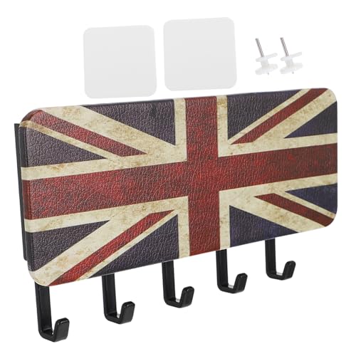 VALICLUD Holz Schlüsselhalter Wandmontage Kleiner Organizer mit Glatten Haken Wandhängend für Schlüssel und Zubehör Platzsparend Installieren Geeignet für Haus und Küche von VALICLUD