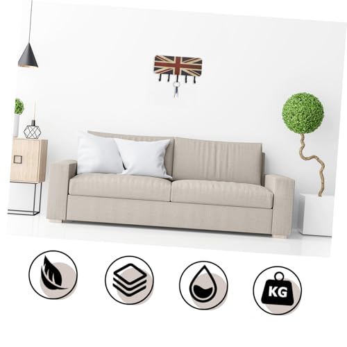 VALICLUD Holz Schlüsselhalter Wandmontage mit Haken Kleiner Wandhaken Organizer für Flur Schlafzimmer Wohnzimmer Kratzfreie Oberfläche Einfache Installation Multifunktionales von VALICLUD