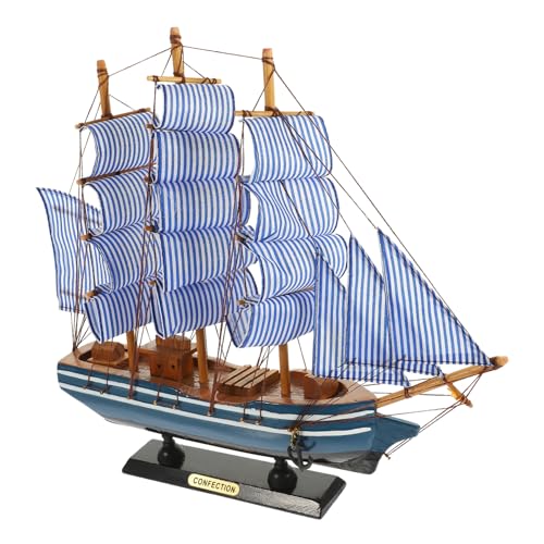 VALICLUD Holz Segelboot Modell Dekoration Retro Stil Segelschiff Miniatur für Wohn Arbeitszimmer Handgefertigtes Desktop Ornament mit Maritimem Design Leicht und Vielseitig für Indoor VALICLUD Holz Segelboot Modell Dekoration Retro Stil Segelschiff Miniatur für Wohn Arbeitszimmer Handgefertigtes Desktop Ornament mit Maritimem Design Leicht und Vielseitig für Indoor von VALICLUD