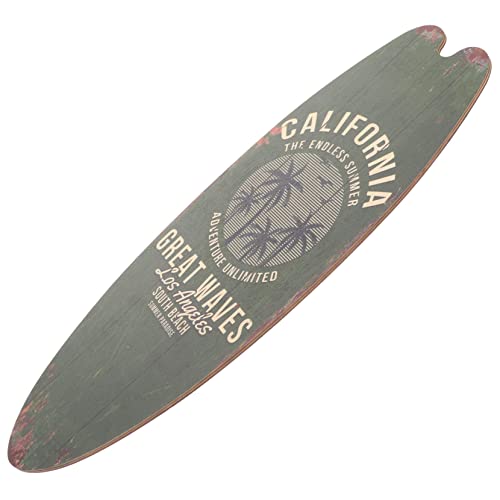 VALICLUD Holz Surfbrett Wanddekoration Strandthema Deko Surfboard Holz Wand Schild Surfbrett Dekoration Für Zuhause Bad Zimmer von VALICLUD