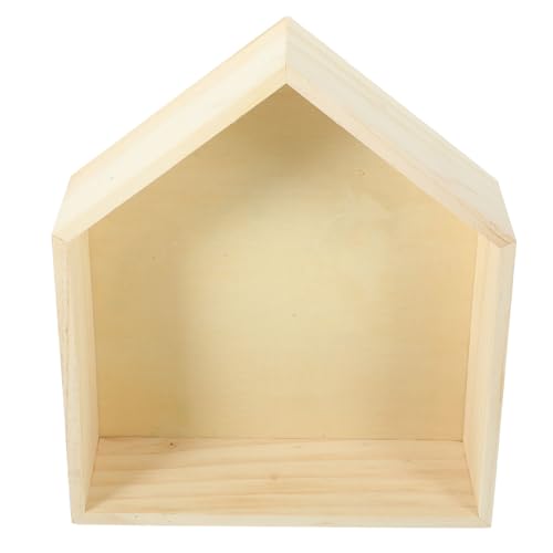 VALICLUD Holz Wandregal Hausform Pentagonal Wandboard aus Robustem Massivholz Mittelgroß Multifunktionales Schwebendes Regal für Schlafzimmer Wohnzimmer Küche Platzsparend und Dekorativ VALICLUD Holz Wandregal Hausform Pentagonal Wandboard aus Robustem Massivholz Mittelgroß Multifunktionales Schwebendes Regal für Schlafzimmer Wohnzimmer Küche Platzsparend und Dekorativ von VALICLUD