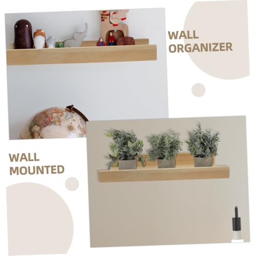 VALICLUD Holz Wandregal Kleines Wandmontiertes Stabiles Regalbrett für Schlafzimmer Wohnzimmer Büro Multifunktionale Hängende Ablage für Pflanzen Deko und Technikgeräte von VALICLUD