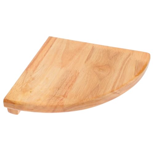 VALICLUD Holz Wandregal Sektorform Eckregal Wandmontiert Radius Multifunktionales Aufbewahrungsboard Wohnzimmer Schlafzimmer Arbeitszimmer Dekoratives Holzregal von VALICLUD