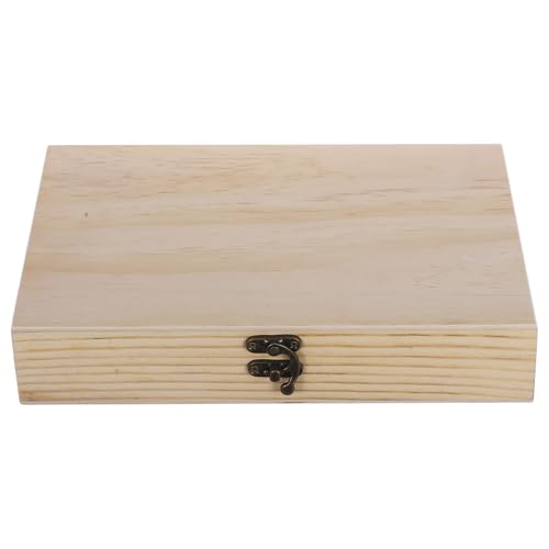 VALICLUD Holz-zigarrenbox mit Deckel Kleine Aufbewahrungsbox aus Robustem Holz und Eisen Praktische Schmuckbox Langlebiger Zigarrenhalter Vielseitige Holzbox für Zigarren und Kleine von VALICLUD