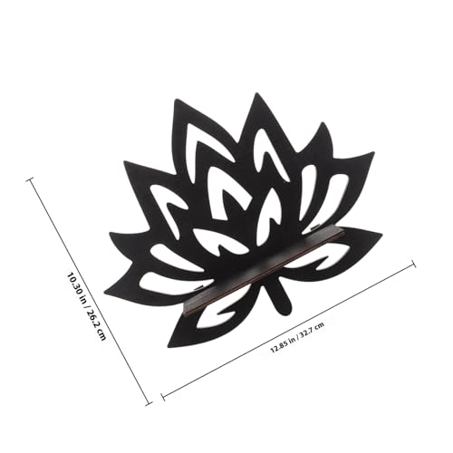 VALICLUD Holzregal Lotusblüte Wandmontage Schweberegal aus Holz Minimalistisches Wanddekor Langlebiges Lotusförmiges Wandhalter Regal für Wohnzimmer Küche Installieren Dekorativ und VALICLUD Holzregal Lotusblüte Wandmontage Schweberegal aus Holz Minimalistisches Wanddekor Langlebiges Lotusförmiges Wandhalter Regal für Wohnzimmer Küche Installieren Dekorativ und von VALICLUD