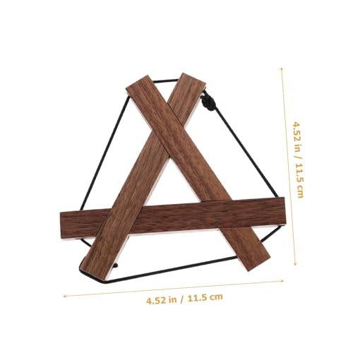VALICLUD Holzuntersetzer Dreieckig Hitzebeständig rutschfest Holztrivet Matte für Heiße Töpfe Pfannen Schüsseln Küchentisch Isoliermatte Praktisch Leicht Reinigung für Zuhause Geschenk von VALICLUD