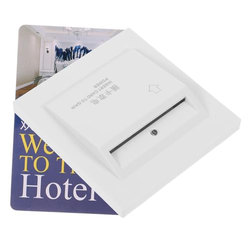 VALICLUD Hotel Karte Stromschalter mit Zeitverzögerung Drei Draht Design Weißes Wandpanel Energieeffizienter Kartenaktivierter Schalter für Hotelzimmer und Gästehäuser VALICLUD Hotel Karte Stromschalter mit Zeitverzögerung Drei Draht Design Weißes Wandpanel Energieeffizienter Kartenaktivierter Schalter für Hotelzimmer und Gästehäuser von VALICLUD